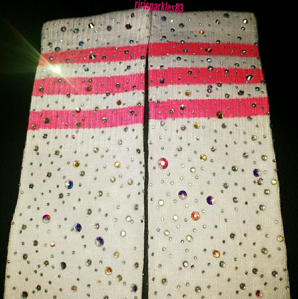 🖐MADE DOUBLE CRYSTAL VARSITY SOCKS